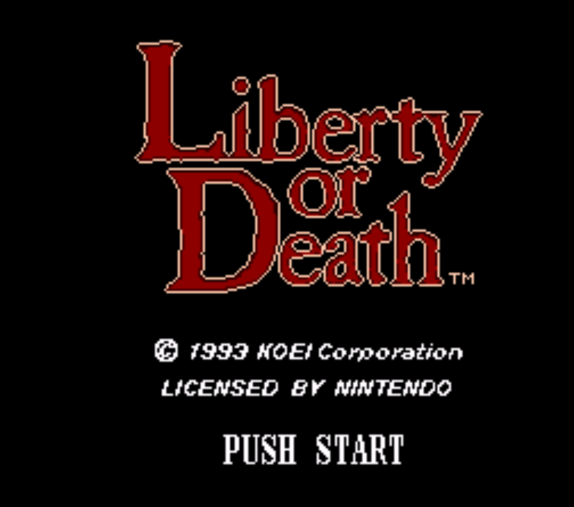 Liberty Or Death Title Screen